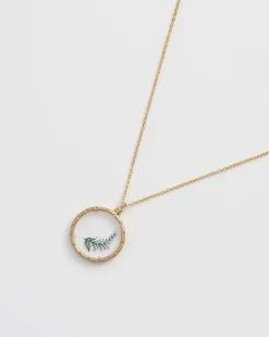 Hot Fable England Lavender Monocle Necklace