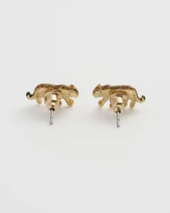 Sale Fable England Leopard Stud Earrings