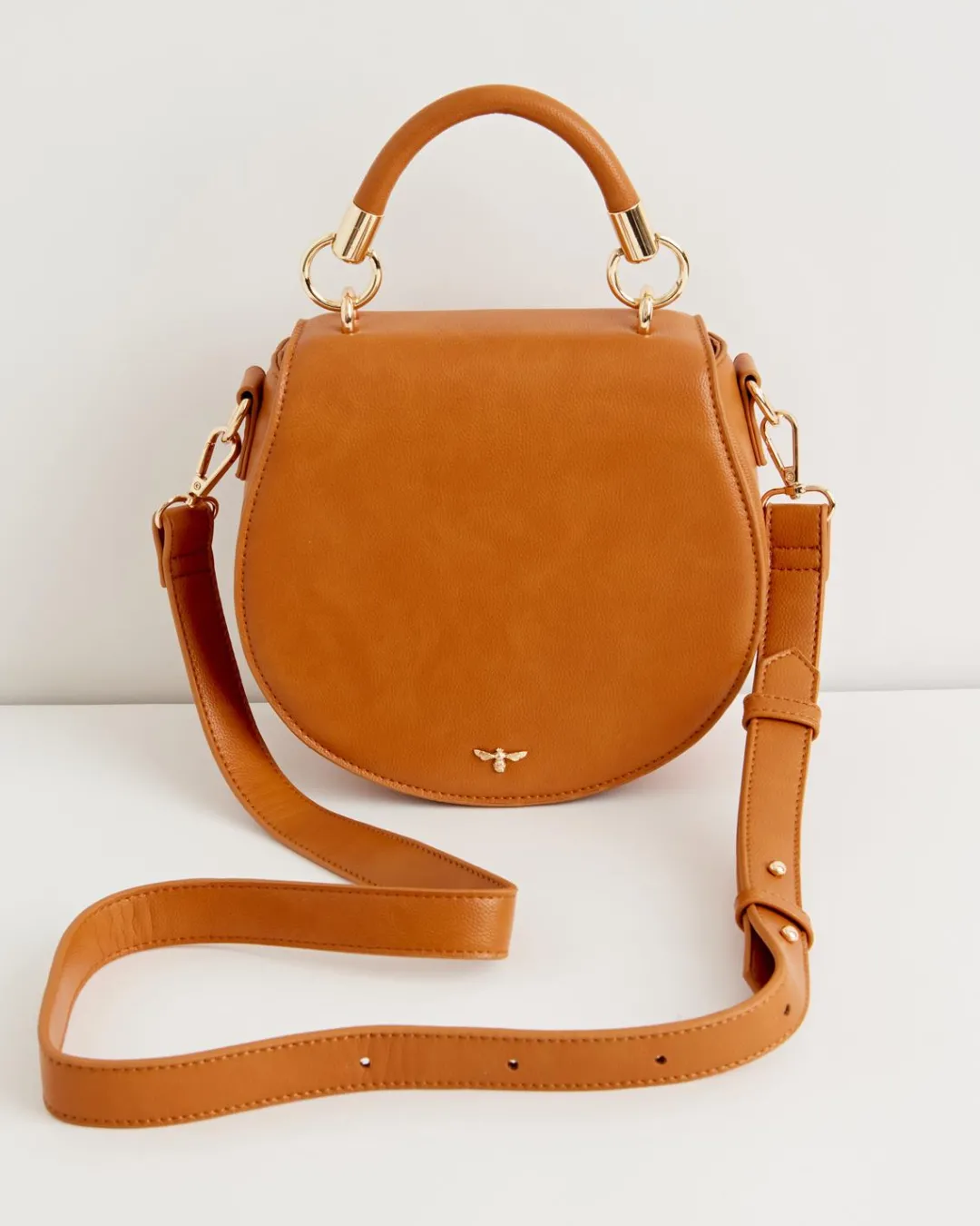 Best Fable England Liberty Saddle bag Tan Vegan Leather