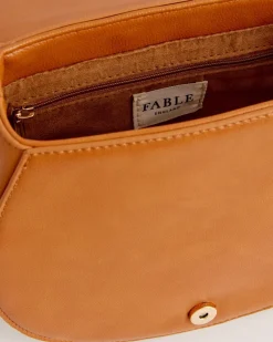 Best Fable England Liberty Saddle bag Tan Vegan Leather