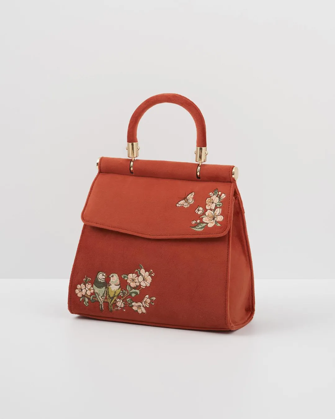 Fashion Fable England Lovebirds Mini Top Handle Tote