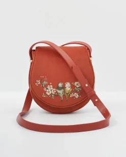 Hot Fable England Lovebirds Saddle Purse