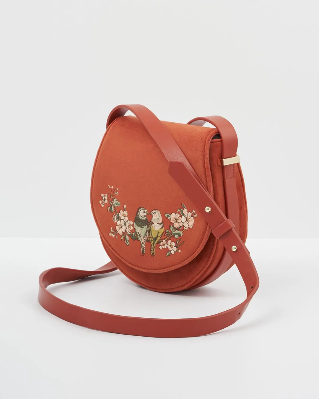 Hot Fable England Lovebirds Saddle Purse