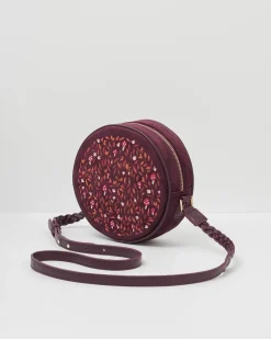 Sale Fable England Magical Mushroom Burgundy Circle Purse