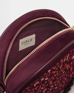 Sale Fable England Magical Mushroom Burgundy Circle Purse
