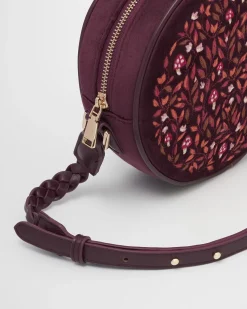 Sale Fable England Magical Mushroom Burgundy Circle Purse