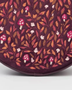 Sale Fable England Magical Mushroom Burgundy Circle Purse