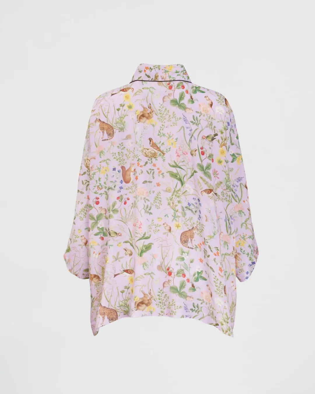 Outlet Fable England Meadow Creature Lilac Short Kimono