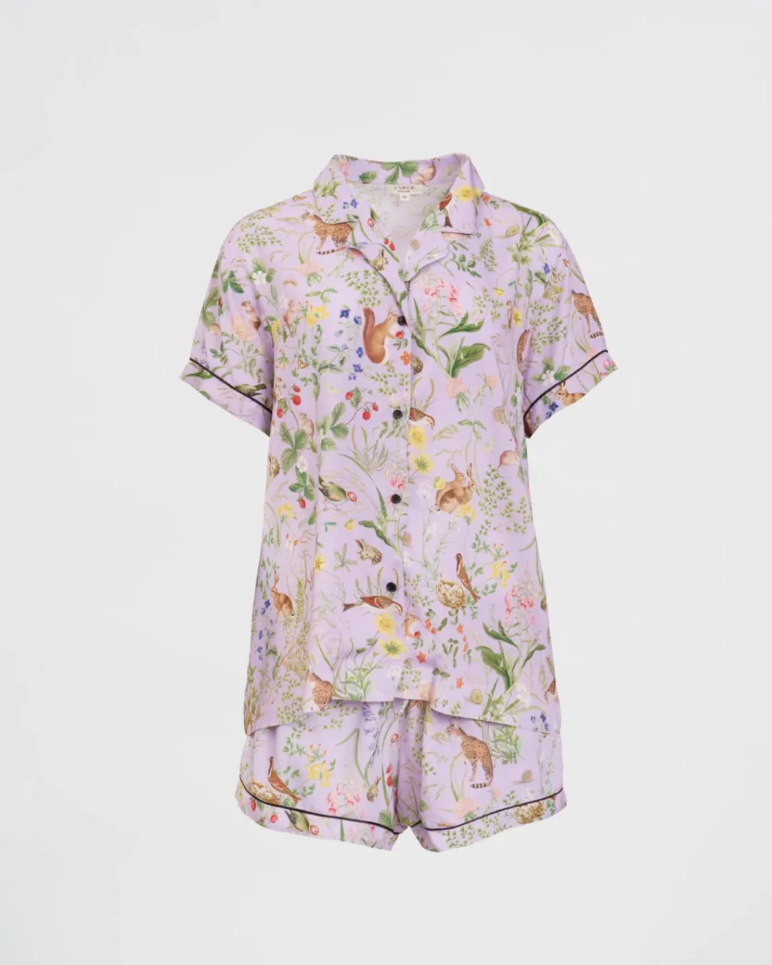 Hot Fable England Meadow Creature Lilac Short Pajamas