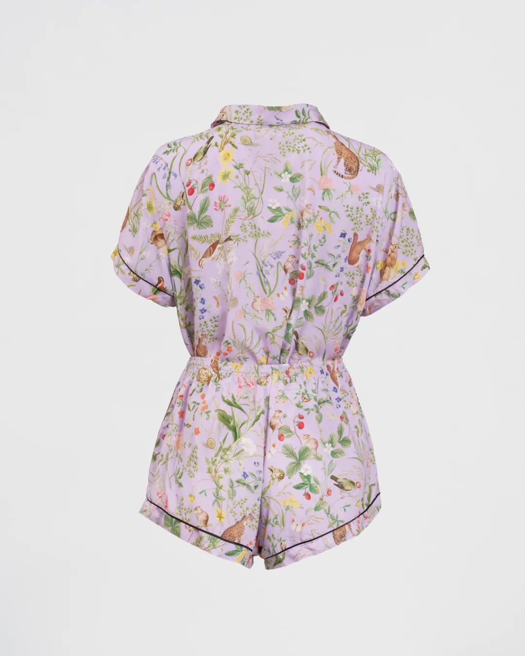 Hot Fable England Meadow Creature Lilac Short Pajamas