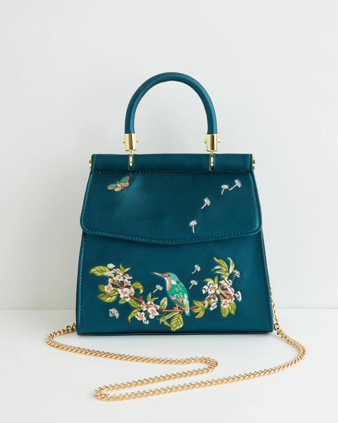 Hot Fable England Morning Song Kingfisher Mini Teal Tote