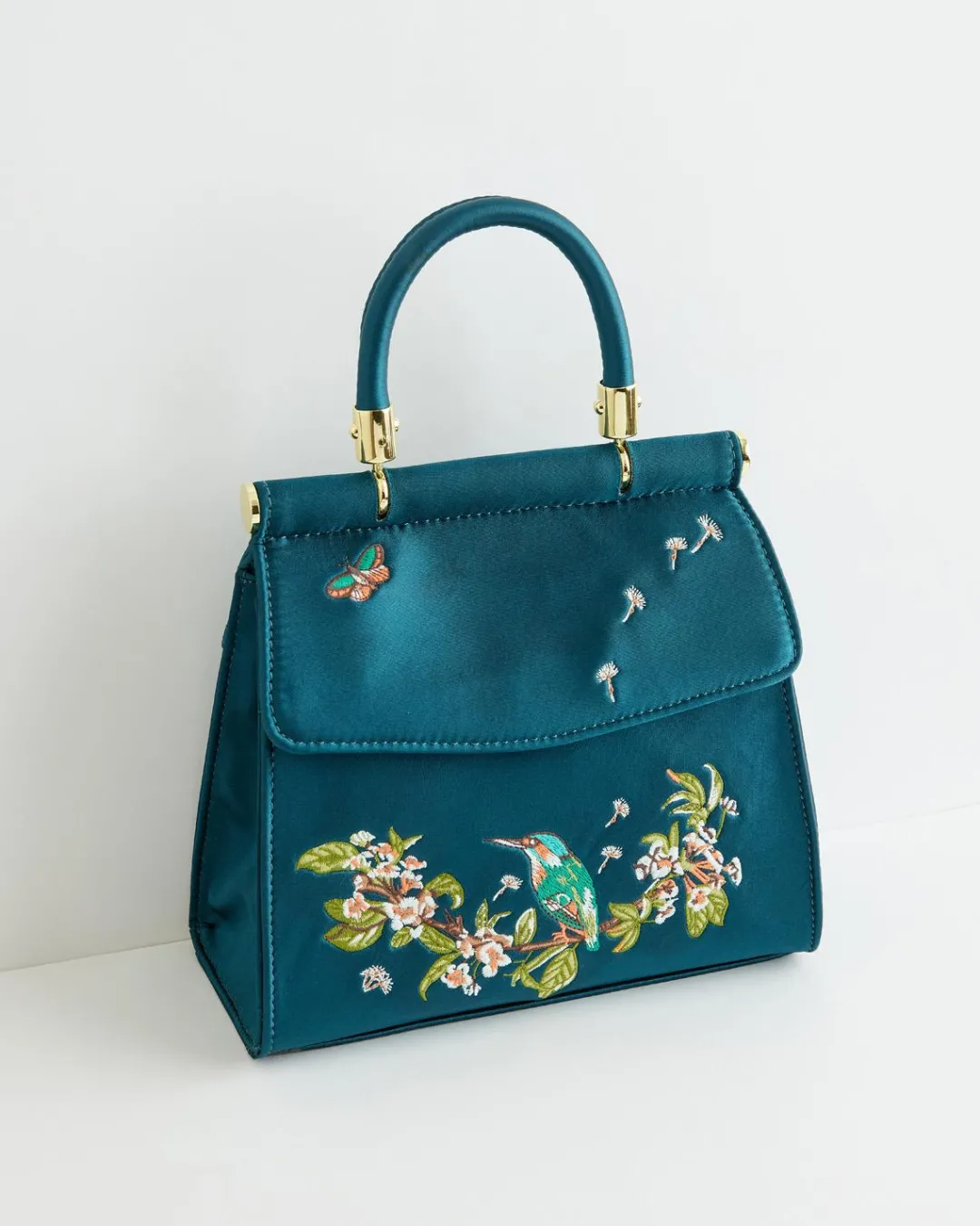 Hot Fable England Morning Song Kingfisher Mini Teal Tote