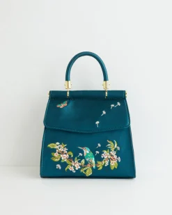 Hot Fable England Morning Song Kingfisher Mini Teal Tote