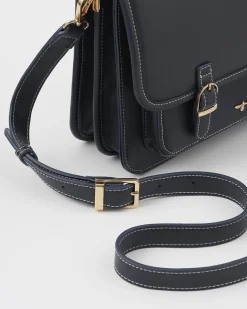 Discount Fable England Navy Satchel