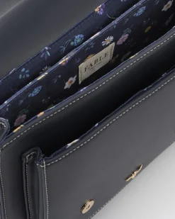 Discount Fable England Navy Satchel