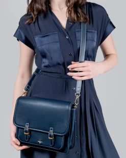 Discount Fable England Navy Satchel