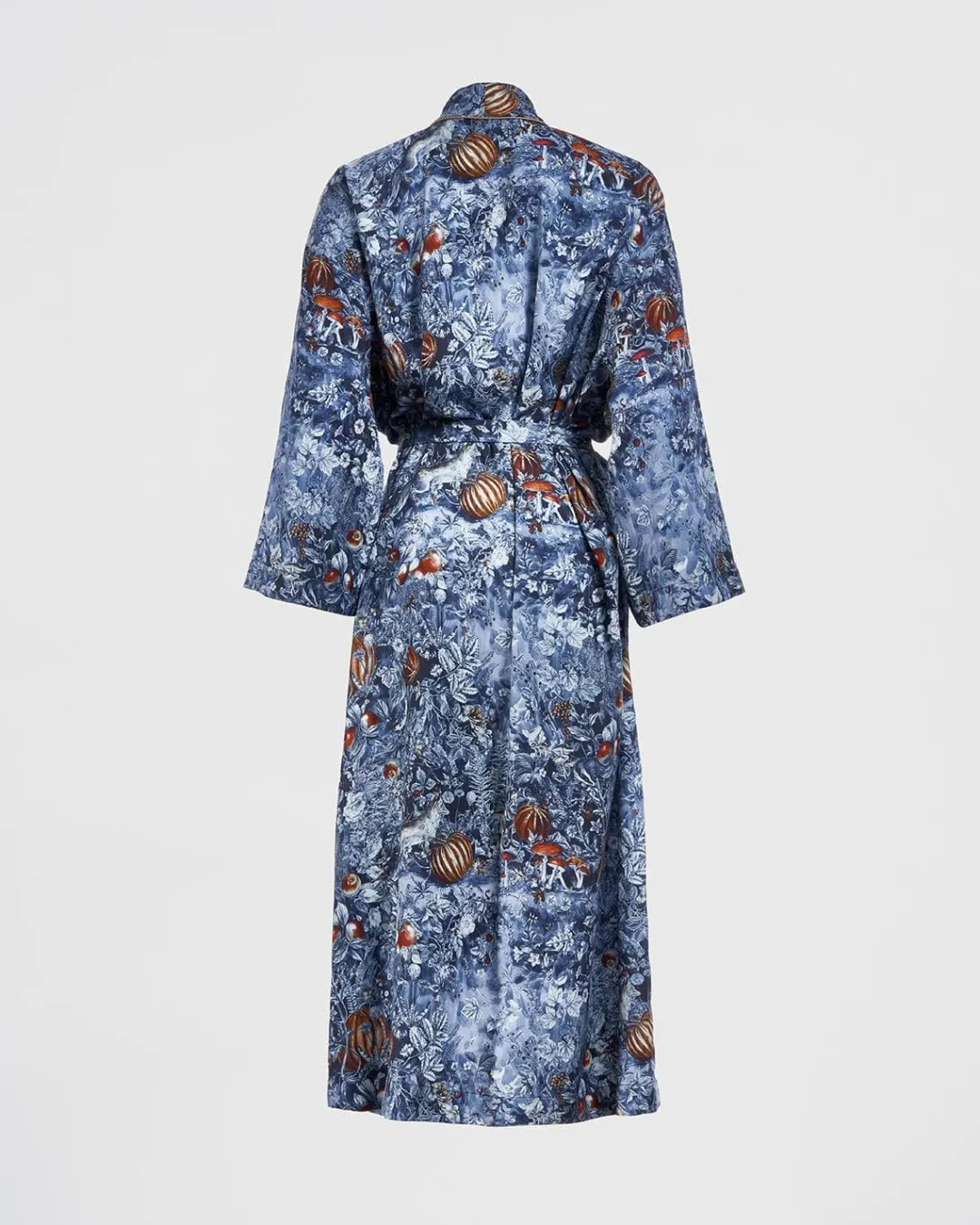 Outlet Fable England Nocturnal Garden Kimono Midnight Blue