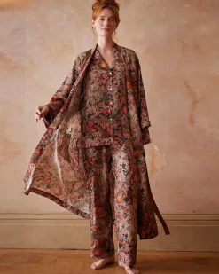 Fashion Fable England Nocturnal Garden Kimono Pink Lady