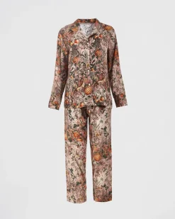 New Fable England Nocturnal Garden Pajamas Pink Lady