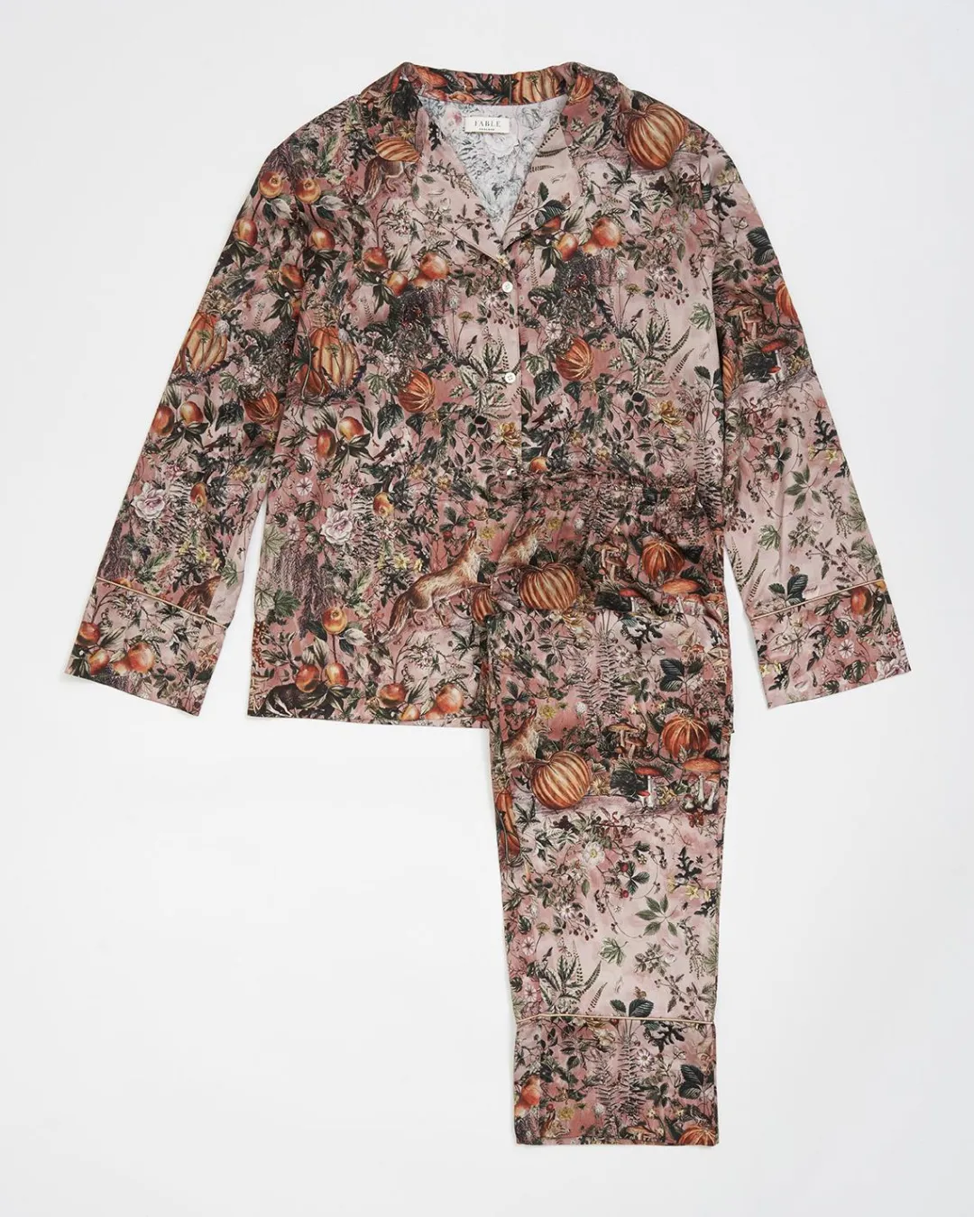 New Fable England Nocturnal Garden Pajamas Pink Lady