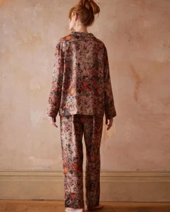 New Fable England Nocturnal Garden Pajamas Pink Lady