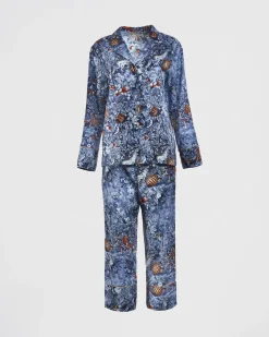 Online Fable England Nocturnal Garden Pajamas Midnight Blue