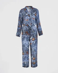 Online Fable England Nocturnal Garden Pajamas Midnight Blue