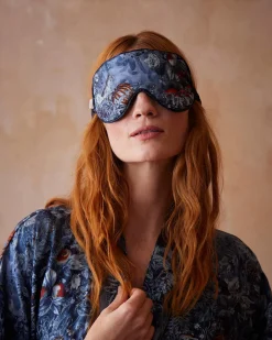 Best Fable England Nocturnal Garden Sleep Mask Midnight Blue