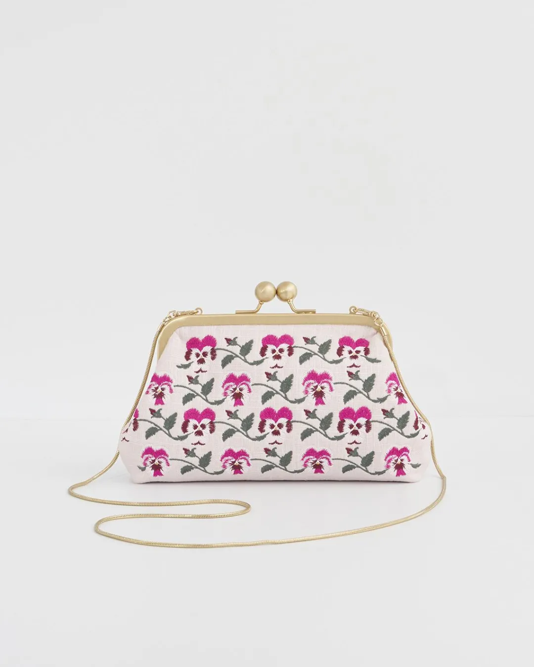 Online Fable England Pansy Victoriana Pink Clutch