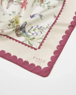 Best Fable England Running Bunny Toile Ivory Square Scarf