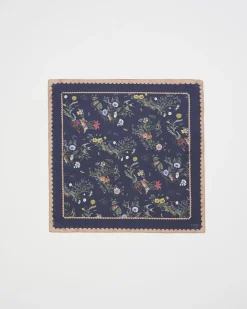 Hot Fable England Running Bunny Toile Navy Square Scarf