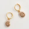 Clearance Fable England Sea Snail Shell Huggie Hoops