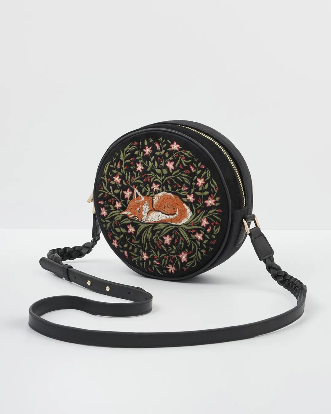 Sale Fable England Sleepy Fox Circle Purse