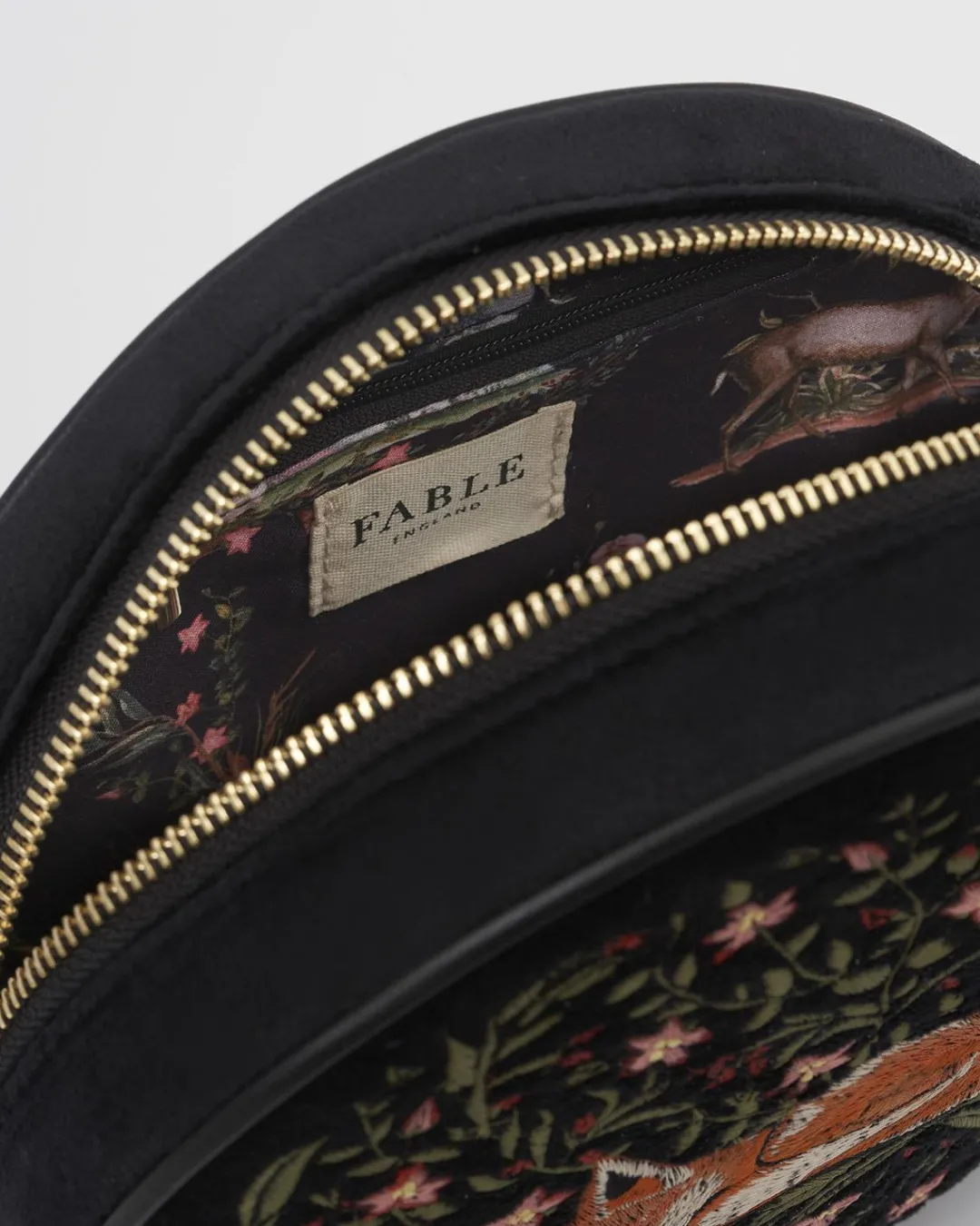 Sale Fable England Sleepy Fox Circle Purse