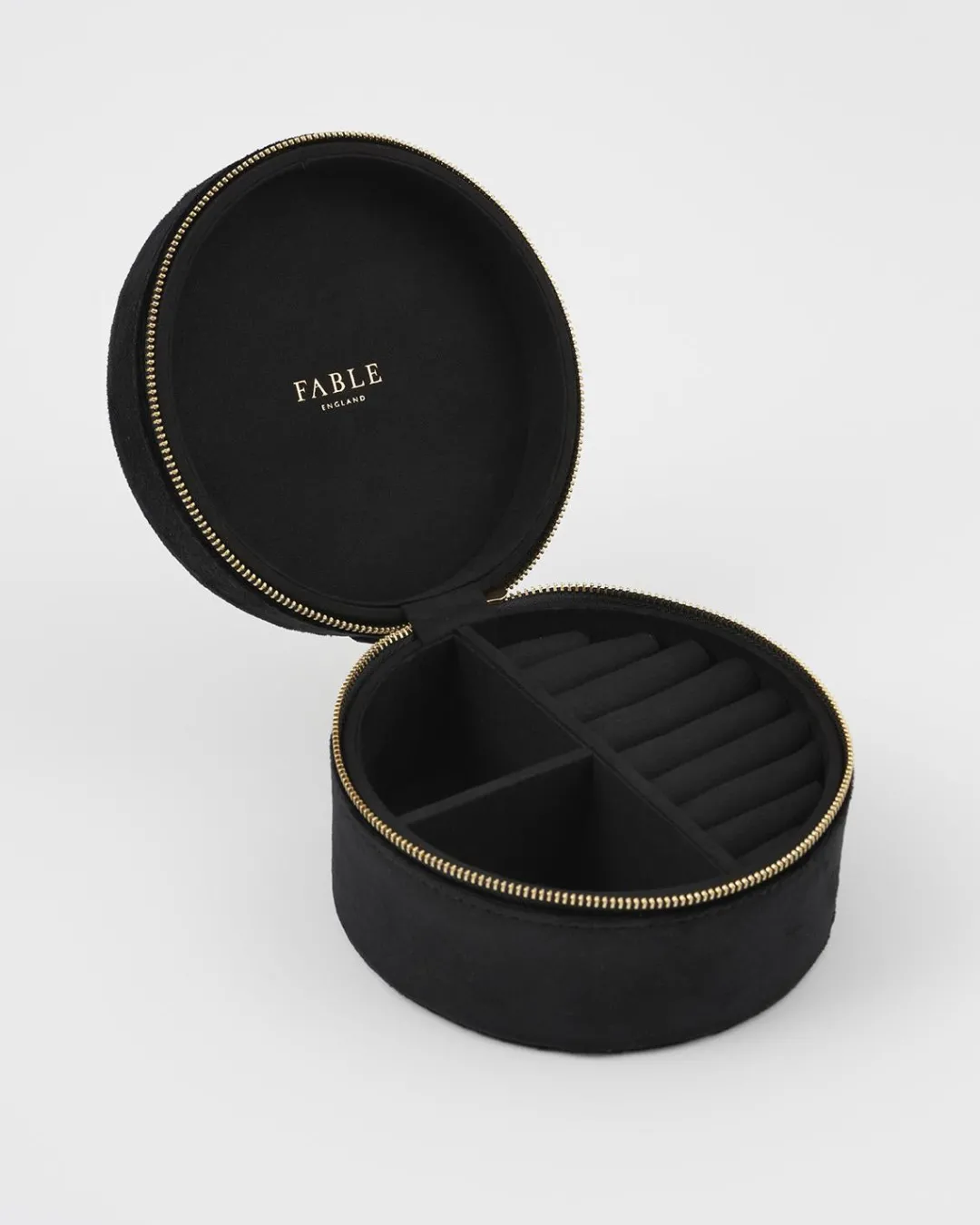 Discount Fable England Sleepy Fox Round Jewelry Box