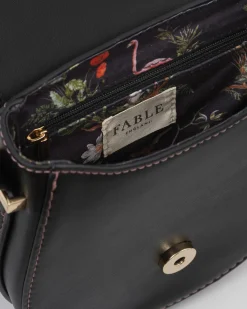 Clearance Fable England Sleepy Fox Saddle Purse