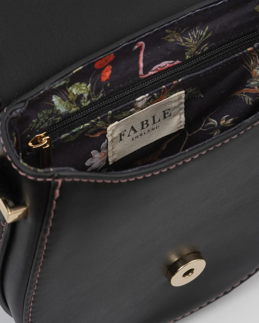 Clearance Fable England Sleepy Fox Saddle Purse