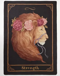 Outlet Fable England Strength' Tarot Tales Blanket Scarf - Jessica Roux Collaboration