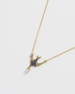 Best Fable England Swallow & Pearl Necklace