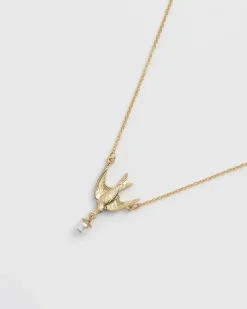 Best Fable England Swallow & Pearl Necklace