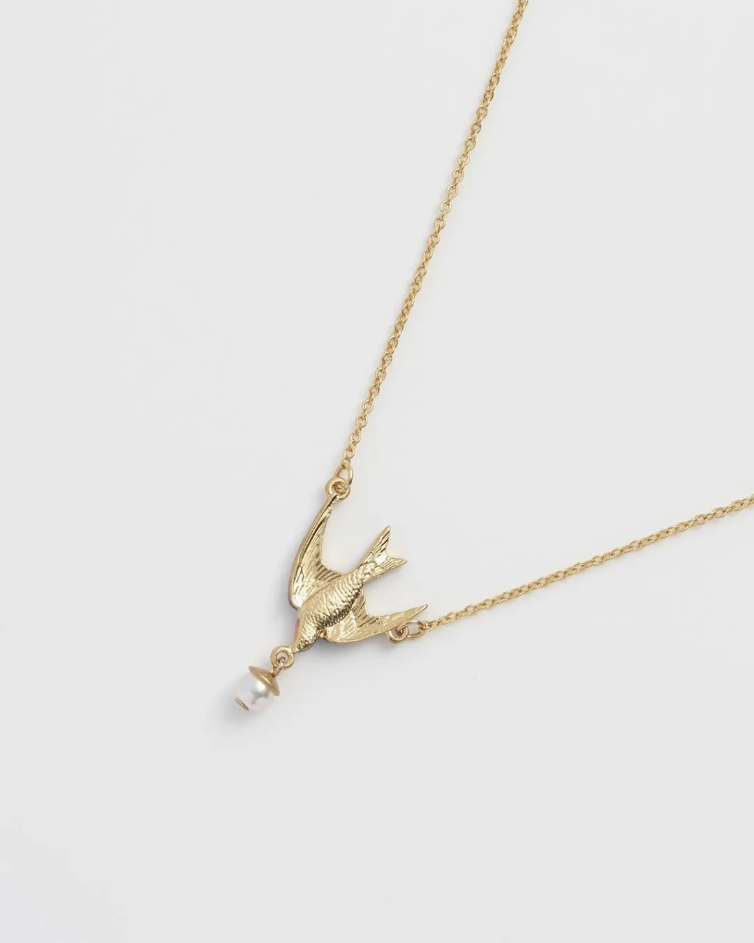 Best Fable England Swallow & Pearl Necklace