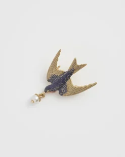 Sale Fable England Swallow & Pearl Pin