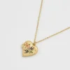Best Fable England Swallow Heart Locket Chain Necklace