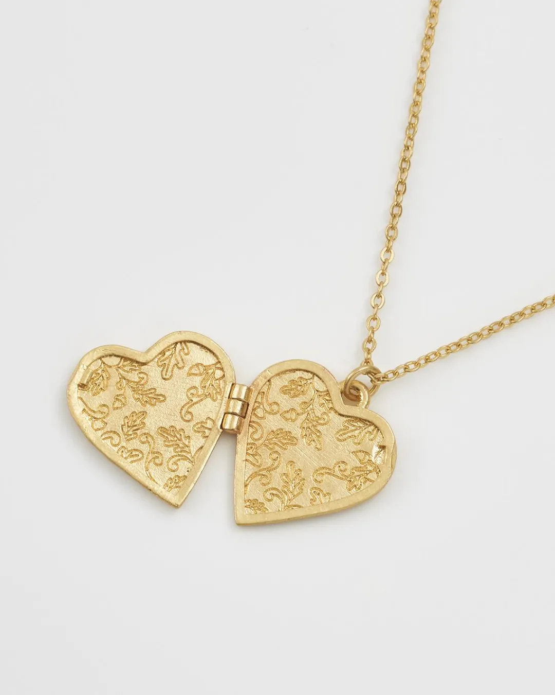 Best Fable England Swallow Heart Locket Chain Necklace