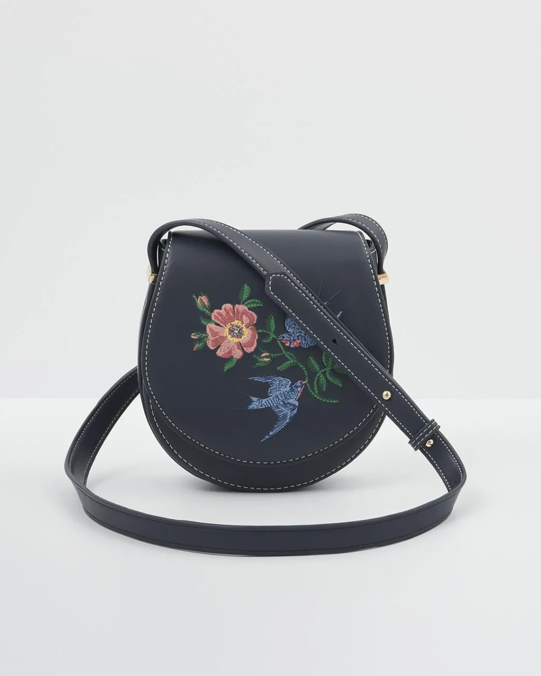 Hot Fable England Swooping Swallows Saddle Purse