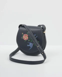 Hot Fable England Swooping Swallows Saddle Purse