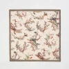 Discount Fable England Toile de Jouy Olive Green Square Scarf