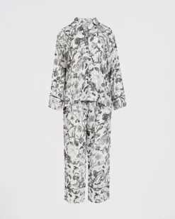 Hot Fable England Tree of Life Monochrome Long Pajamas