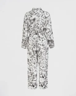 Hot Fable England Tree of Life Monochrome Long Pajamas