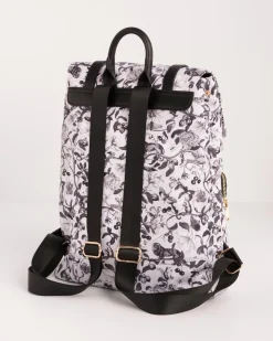 Fashion Fable England Tree Of Life Monochrome Medium Backpack